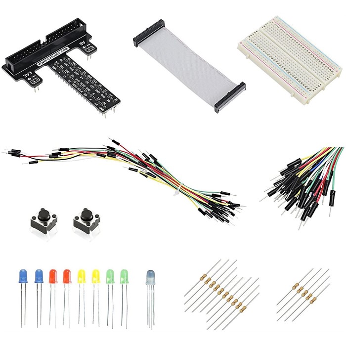 Board Kit+ 7.8740 Pin GPIO Cable+Breadboard+Jump Cable For Raspberry Pi 3  4 DIY